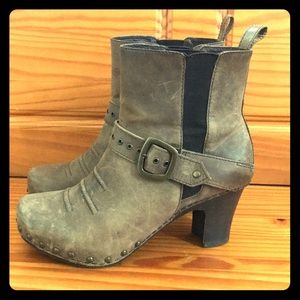 Dansko distressed leather ankle boot